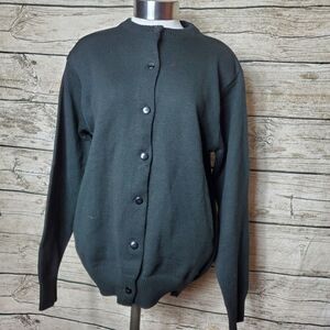 A+ Women's Black Knit Cardigan Size Small